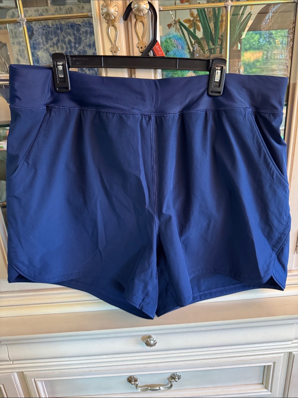 Lands End Women’s Navy Swim Shorts with Panty